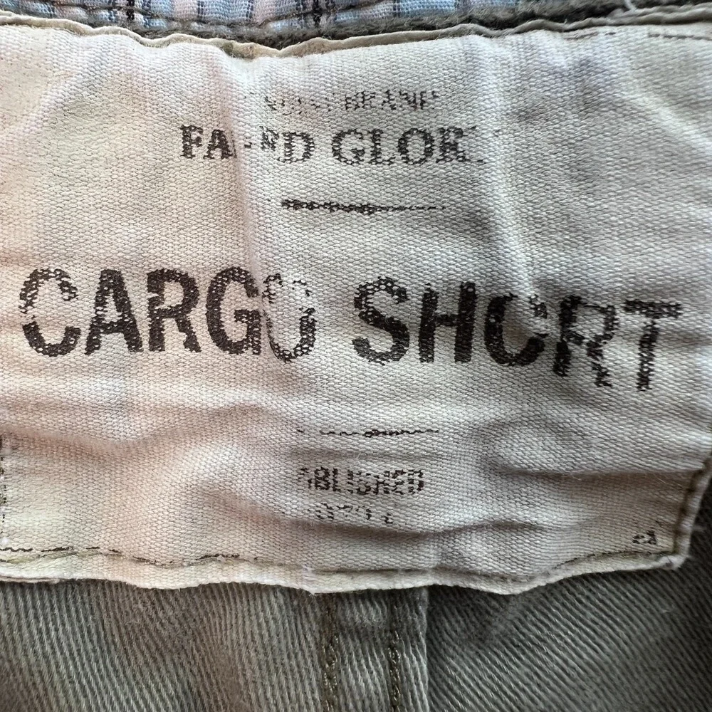 Men's Camo Cargo Shorts Size 42 Camo Green All Cotton Faded Glory